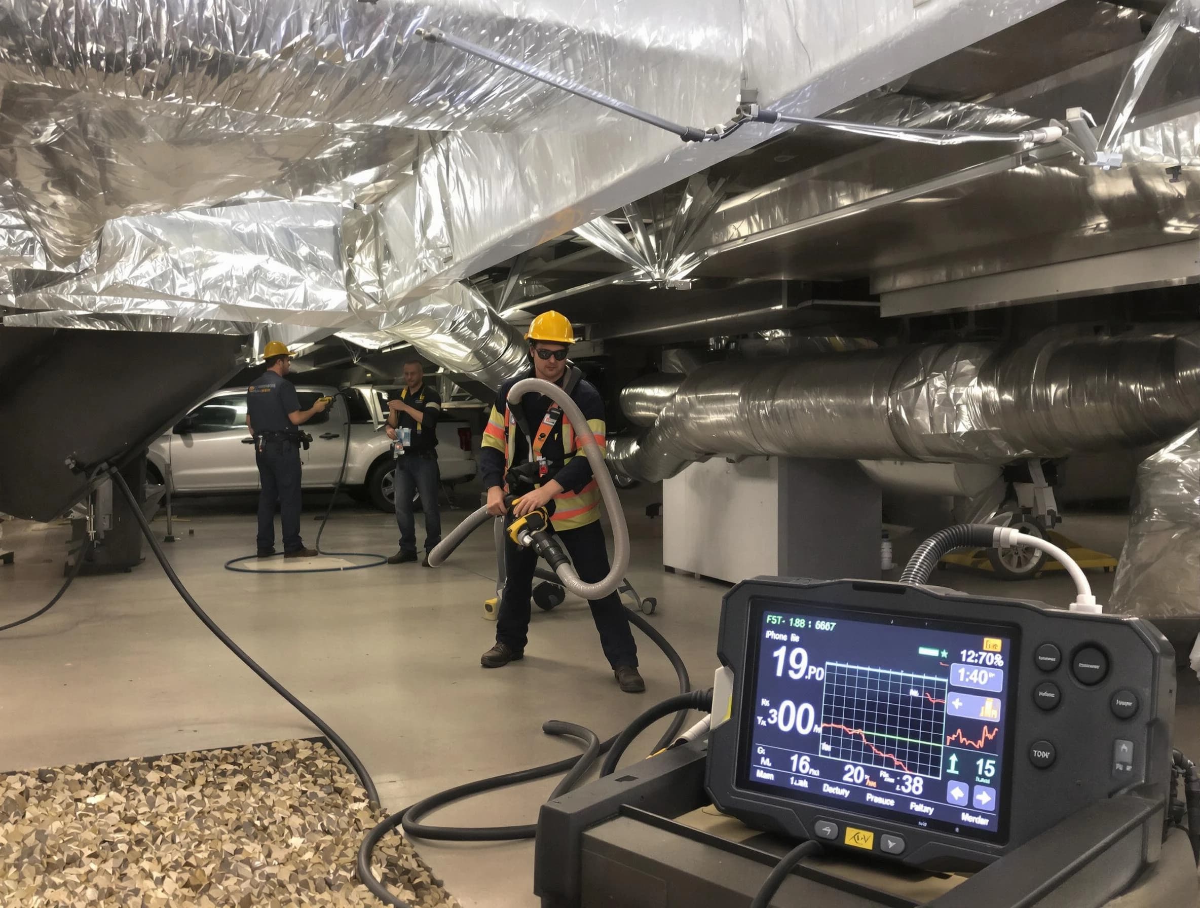 Professional negative pressure duct cleaning by El Cerro Air Duct Cleaning in El Cerro
